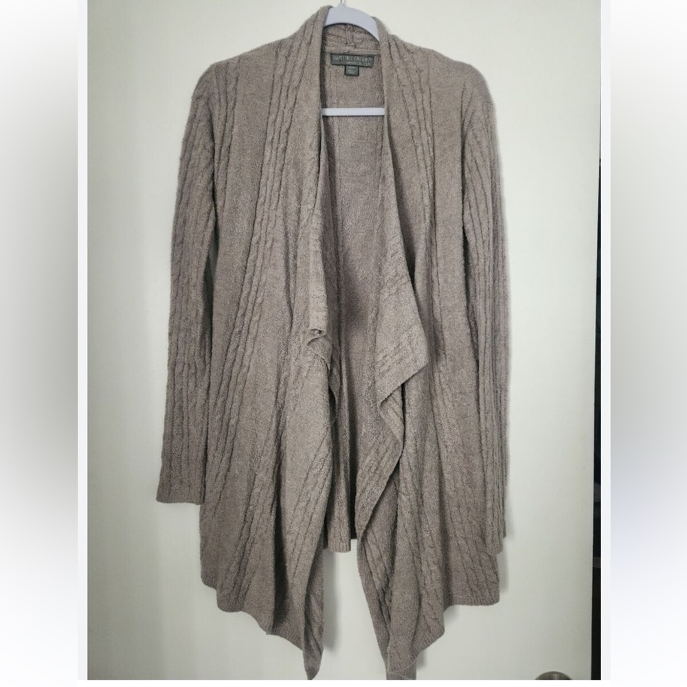 Barefoot Dreams bamboo chic lite open front cardigan s/m